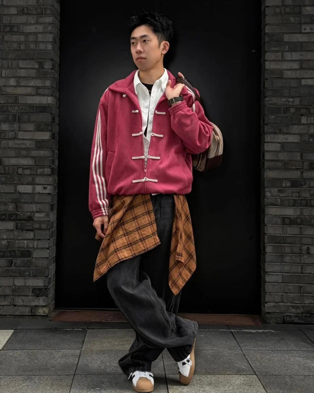 Collegiate Burgundy Chinese New Year Unisex Jacket