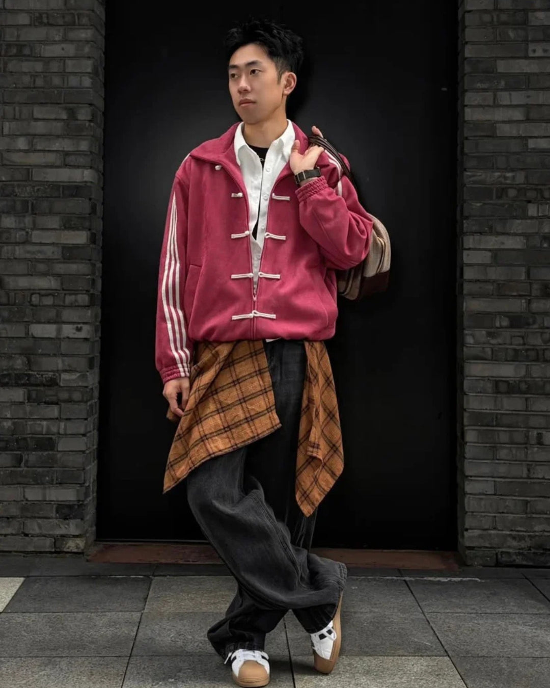 Collegiate Burgundy Chinese New Year Unisex Jacket