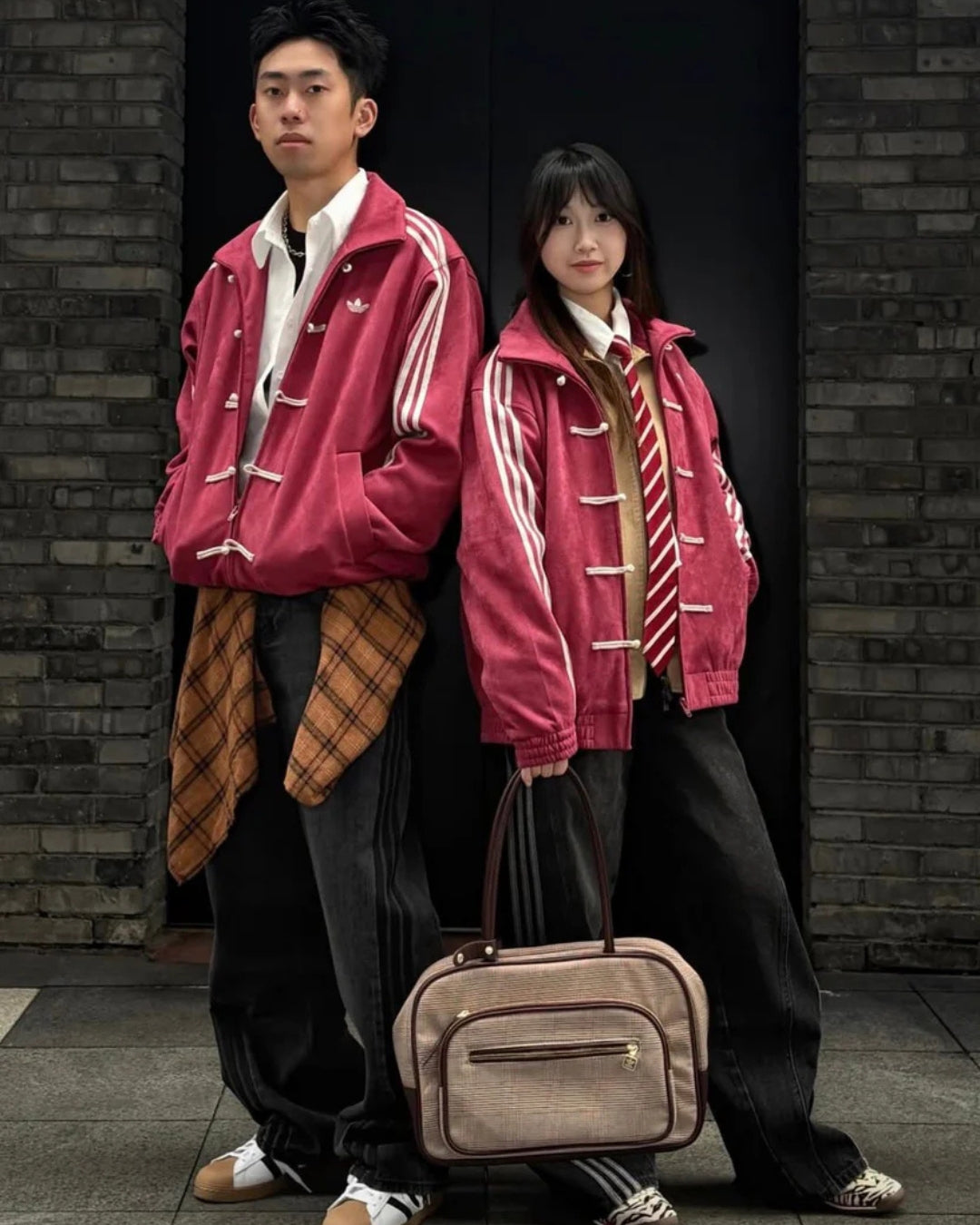 Collegiate Burgundy Chinese New Year Unisex Jacket