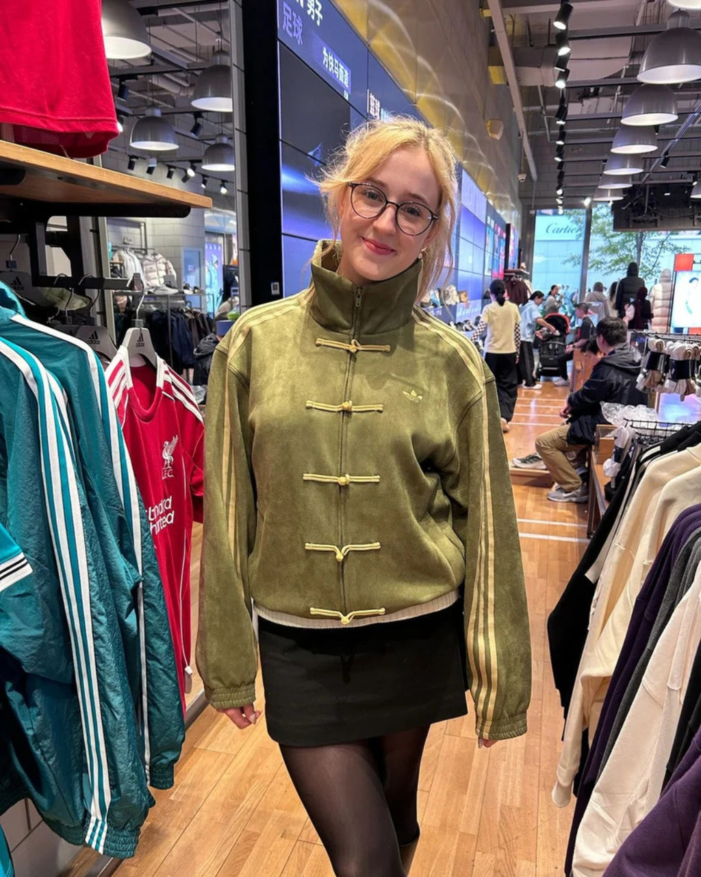 Olive Green Chinese New Year Unisex Jacket