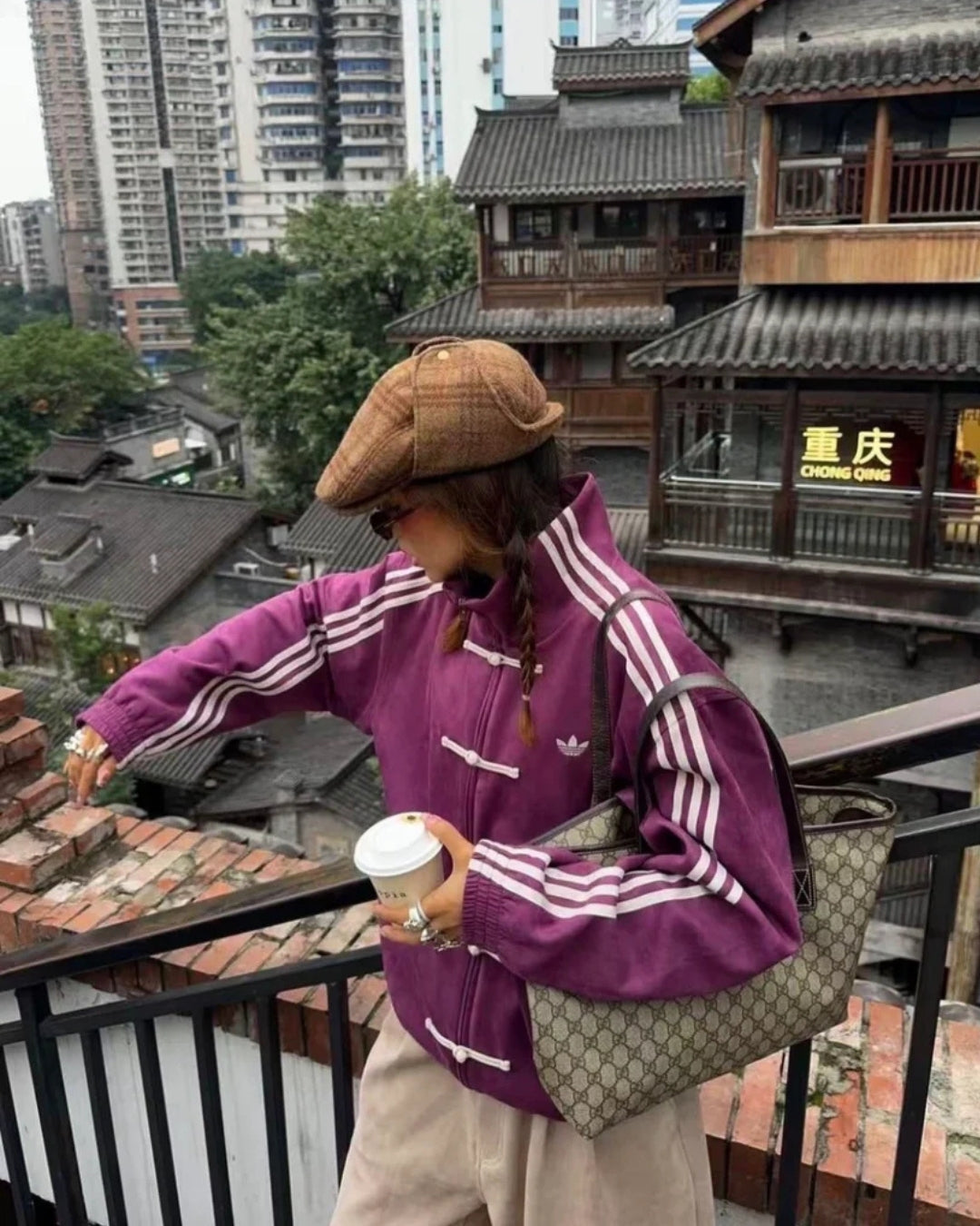 Purple Chinese New Year Unisex Jacket
