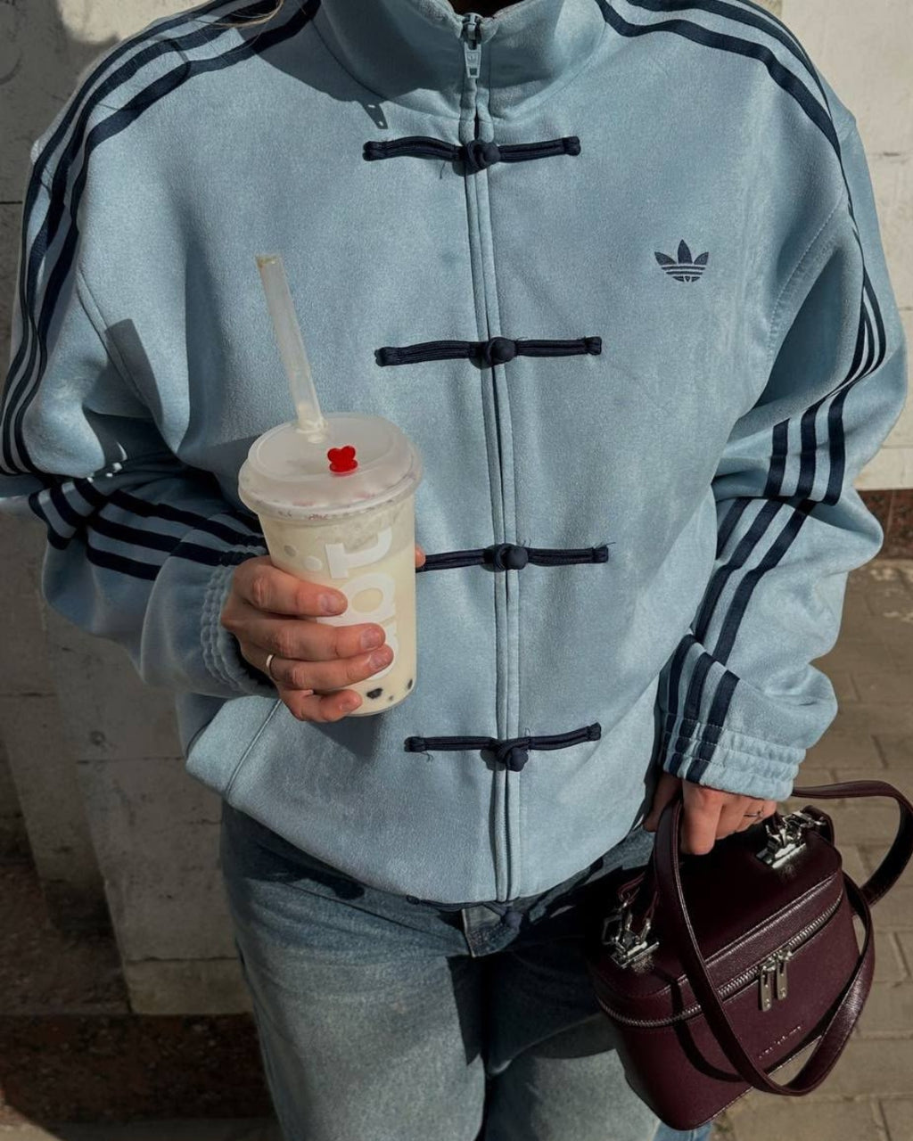 Sky Blue Chinese New Year Unisex Jacket