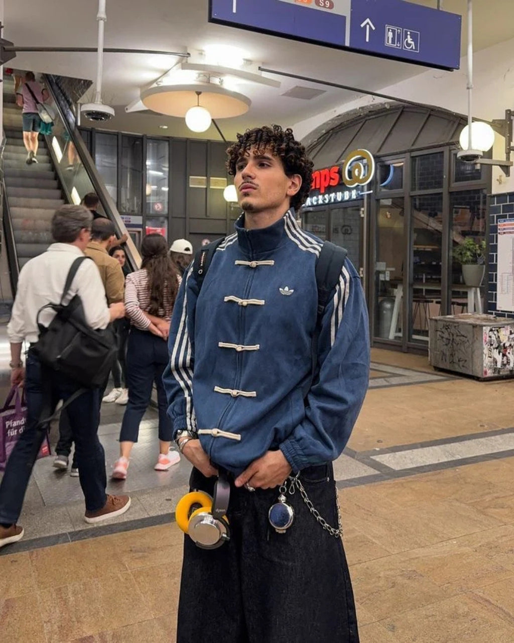 Navy Blue Chinese New Year Unisex Jacket