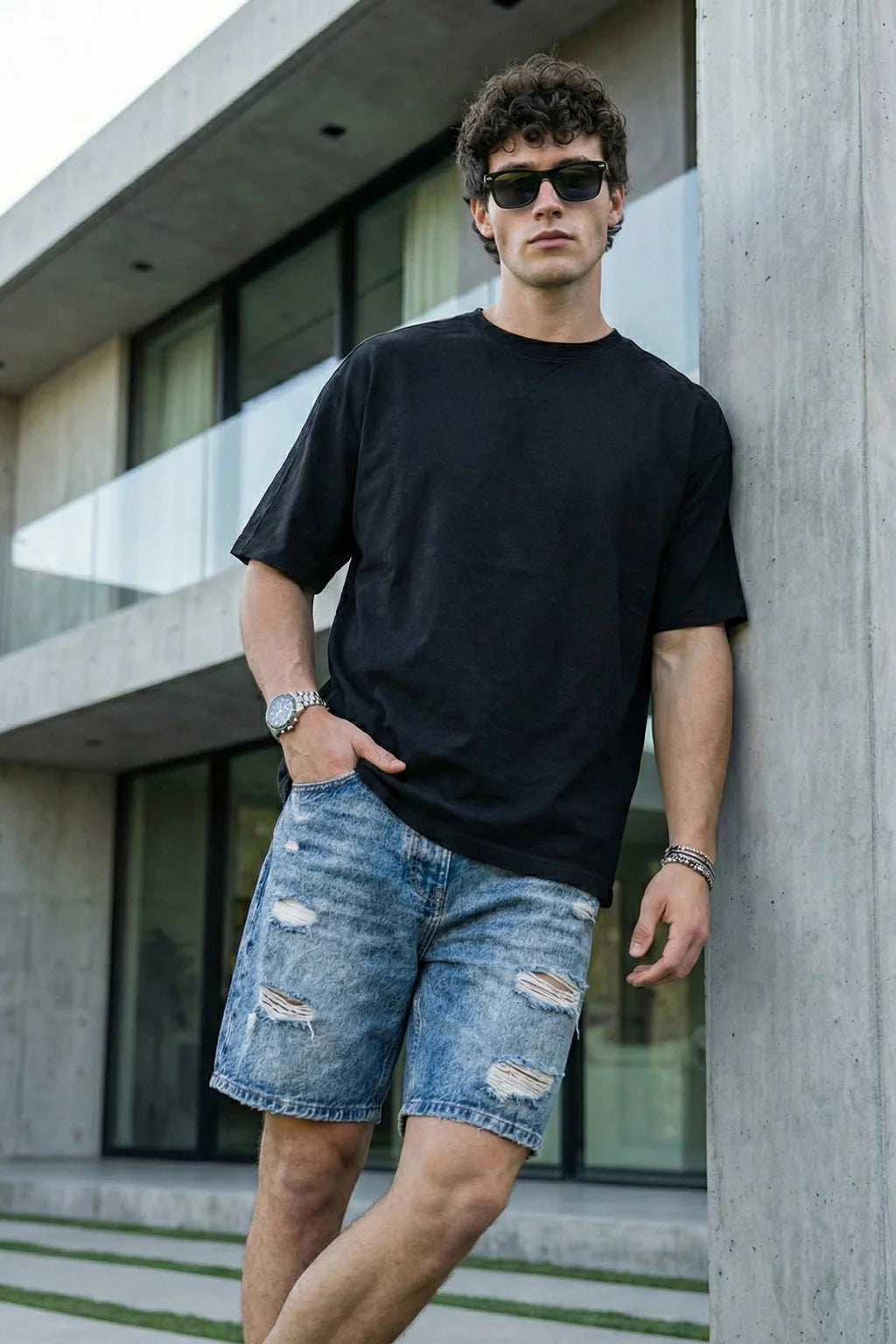 Black  Unisex Oversized T-Shirt