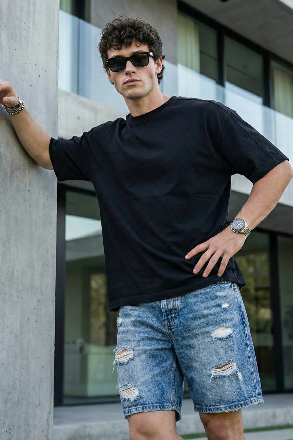 Black  Unisex Oversized T-Shirt