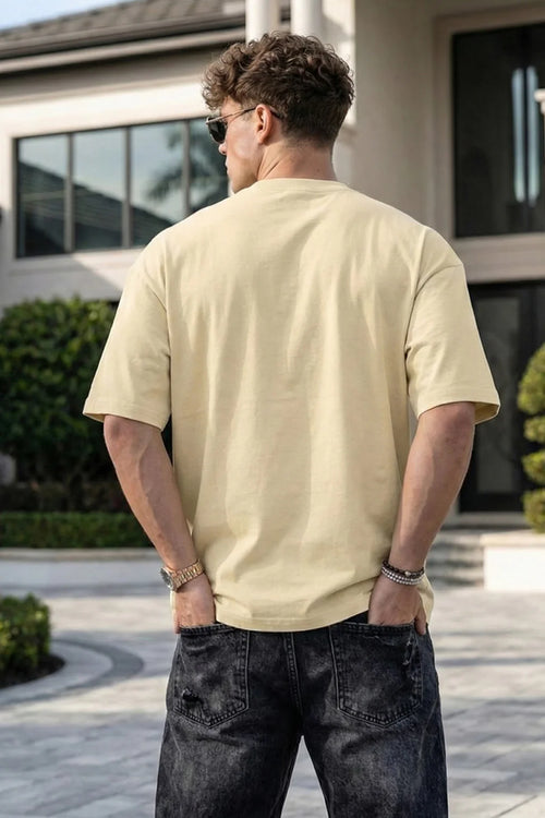 Beige Unisex Oversized T-Shirt