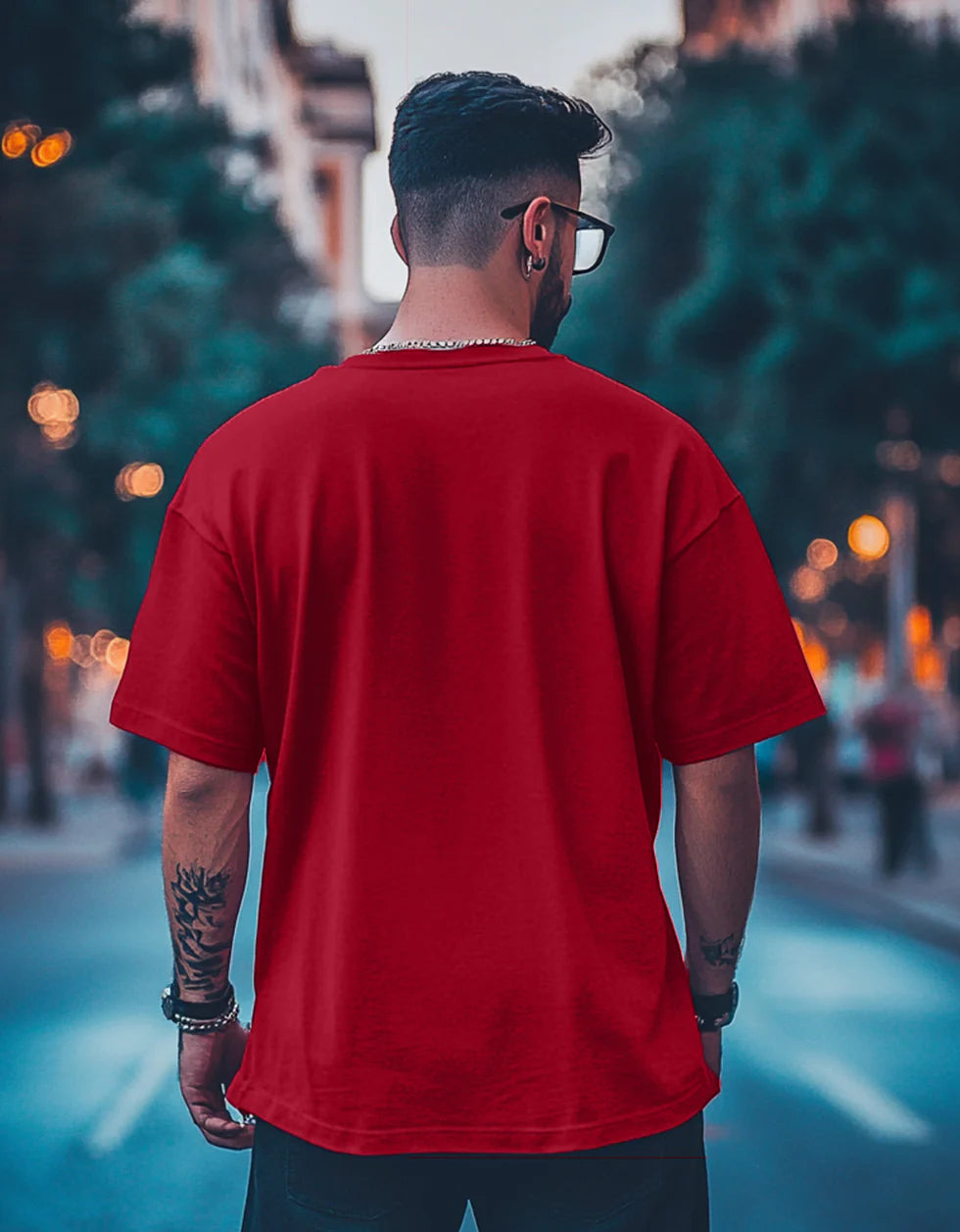 Red Unisex Oversized T-Shirt